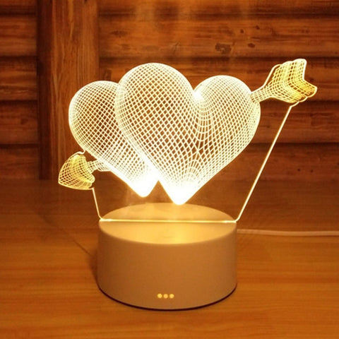 I Love You 3D Night Light Lamp